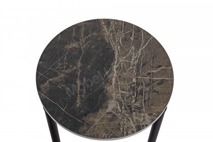 Cambra von Ronald Schmitt - Beistelltisch Keramik in Marmor dunkel