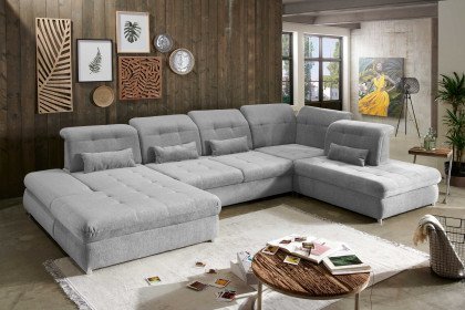Arezza von Benformato - XXL-Sofa Ausführung rechts grau