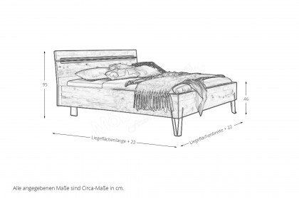 Cubo von Thielemeyer - Bett Wildesche mit Designleiste