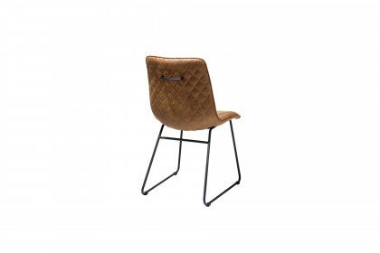 Daisy von HABUFA - Stuhl mit einem cognacfarbigen Bezug