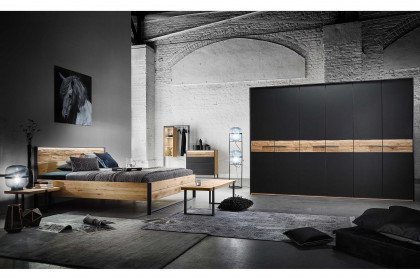 Steel von Thielemeyer - Set: Kleiderschrank, Bett & 2 Nachttische