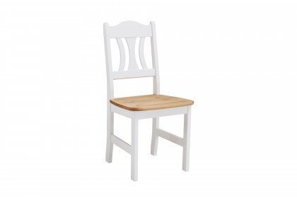 Karl Kristel von Jumek - Stuhl aus Kiefer in Weiß & Laugenfarbe