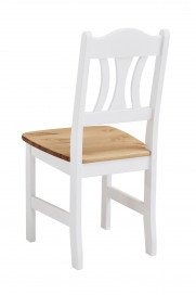 Karl Kristel von Jumek - Stuhl aus Kiefer in Weiß & Laugenfarbe