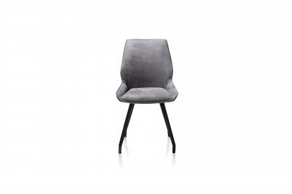 Scott von HABUFA - Stuhl in Anthrazit/ Stahl schwarz