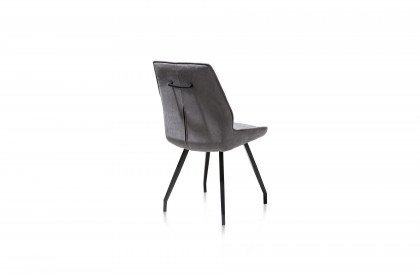 Scott von HABUFA - Stuhl in Anthrazit/ Stahl schwarz