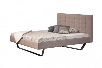taviano fano von Modular - Bett mit Polsterkopfteil in Hellbraun