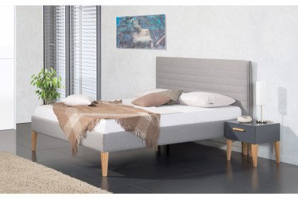 taviano lodetto von Modular - Bett mit Polsterkopfteil lodetto in Silbergrau