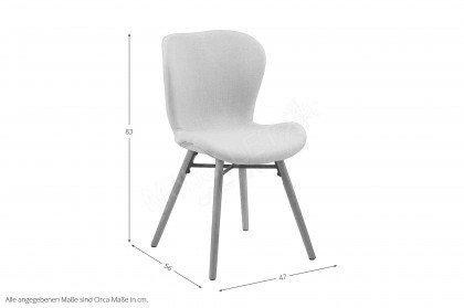 Batilda von AC Design - Stuhl mit Eichen-Gestell