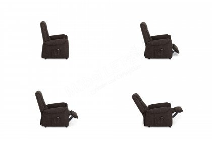 Francie aus der Kollektion Letz - Fernsehsessel grey-brown