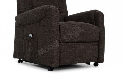 Francie aus der Kollektion Letz - Fernsehsessel grey-brown