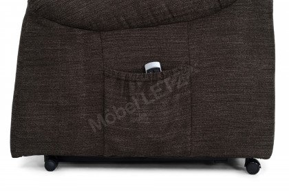 Francie aus der Kollektion Letz - Fernsehsessel grey-brown