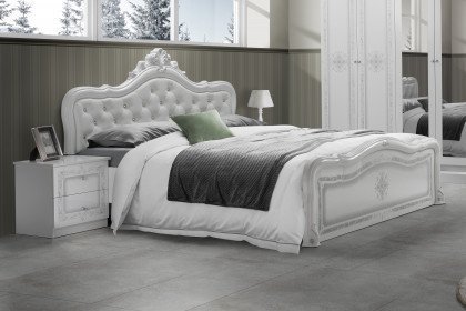 Luiza von POL Power - Bett weiß im Barockstil