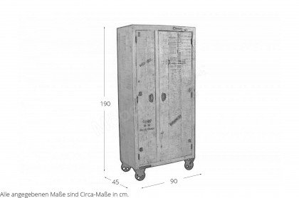 Rustic von SIT Möbel - Garderobenschrank Mangoholz / antik