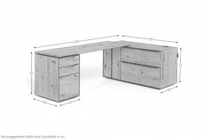 Valero von Decker - Sideboard mit Funktions-Schreibtisch
