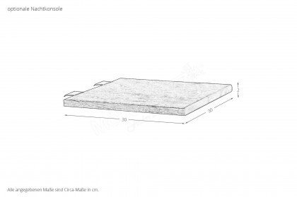 Premium Plus von BED BOX - Holzbett Wildeiche grau