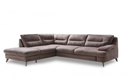 Bologna von COTTA - Ecksofa Ausführung links brown