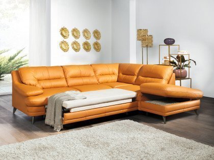 Bologna von COTTA - Eckgarnitur rechts amber