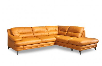 Bologna von COTTA - Eckgarnitur rechts amber