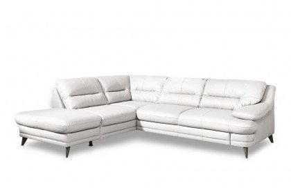 Bologna von COTTA - Eckcouch links bianco