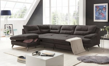 Bologna von COTTA - Sofagarnitur links mud