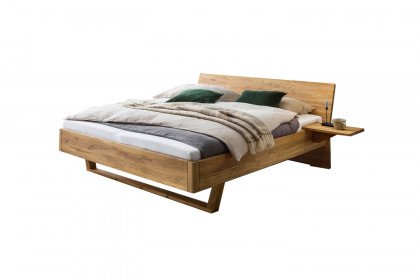 Concept-Line von BED BOX - Holzbett Wildeiche geölt mit Kopfteil aus Holz