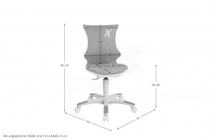 Sitness X Chair 10 von Topstar - Drehstuhl mit 3D-Netz-/Schlingengewebe