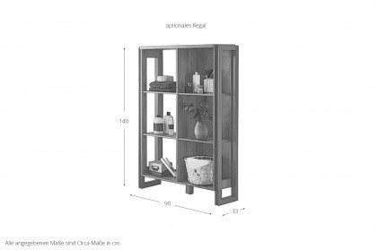 Detroit von IMV Steinheim - Badezimmer Stirling Oak & Matera mit Aufsatzwaschtisch