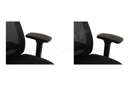 2228 von Mayer Sitzmöbel - Drehstuhl mit Kopfstütze in Schwarz