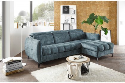 Togo von ED-Lifestyle - Ecksofa rechts smoke-blue