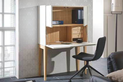 Home Office von Hülsta - Sekretär HO 300 lackiert in Supermatt nachtgrau