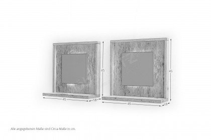 Lizzano von MCA - Wandboard-Set in Balkeneiche/ Royal Grey