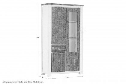 Wilson von GUTMANN - Vitrine 67547 aus Akazienholz