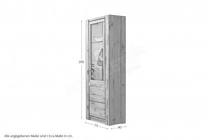 WZ-0484 von GK Möbelvertrieb - Vitrine I aus Wildeiche