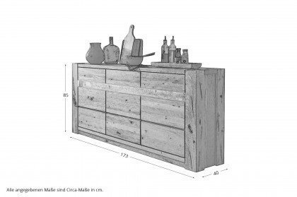 WZ-0484 von GK Möbelvertrieb - Sideboard I aus Wildeiche