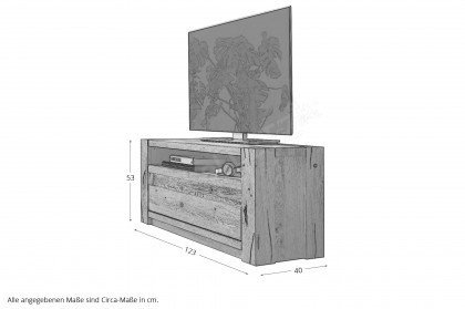 WZ-0484 von GK Möbelvertrieb - TV-Kommode I aus Wildeiche