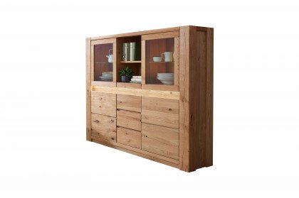 WZ-0484 von GK Möbelvertrieb - Highboard II aus Wildeiche
