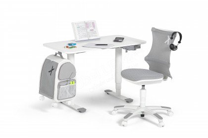 Sitness X Up Table 20 von Topstar - Schreibtischset grau/ weiß