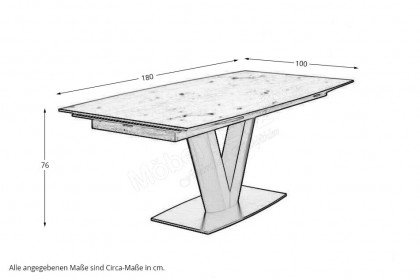 ET633 von Gwinner S-Design - Esstisch in Balkeneiche natur