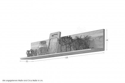 WZ-0484 von GK Möbelvertrieb - Wandboard I aus Wildeiche