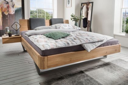 Ruut von Pure Natur - Doppelbett Wildeiche mit Kufen