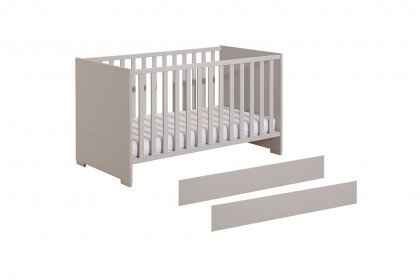 Anouk von Transland® - graues Babybett inklusive Juniorbett-Umbauseiten