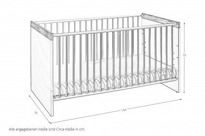Hilja von Transland® - Babyzimmer-Einrichtung kreideweiß - Eiche