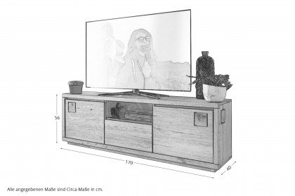 WZ-0159 von GK Möbelvertrieb - TV-Kommode II aus Wildeiche