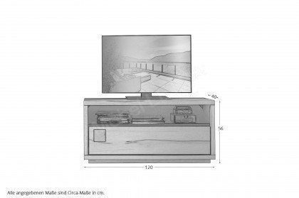 WZ-0159 von GK Möbelvertrieb - TV-Kommode I aus Kernbuche
