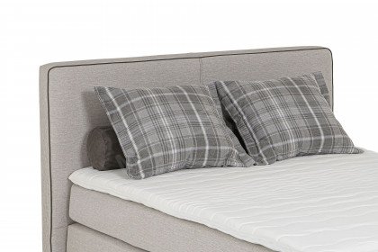 Romantica von Jockenhöfer - Boxspringbett 140 x 200 cm in Beige-Grau