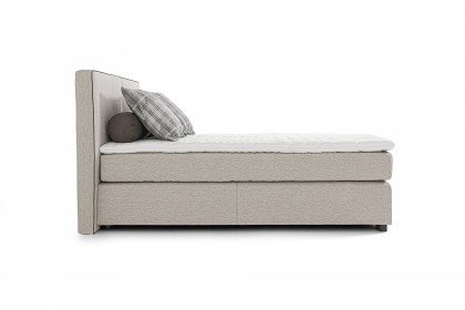 Romantica von Jockenhöfer - Boxspringbett 140 x 200 cm in Beige-Grau