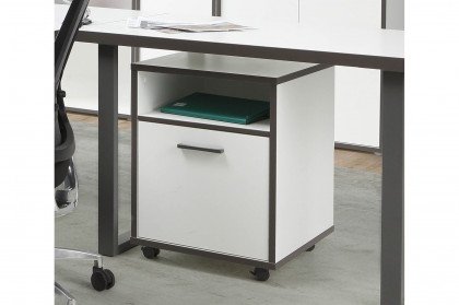 Keflavik von Forte - moderner Schreibtisch rechteckig mit Kufen