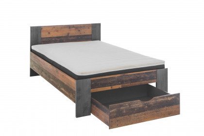 Martin von Begabino - Queensize Bett 140x200 cm mit Auflagen-Set