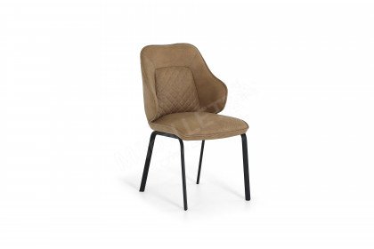 Armadillo von HABUFA - Stuhl mit einem schwarzen Stahlgestell