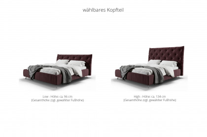 Anniston 2.0 von Candy Sleep - Polsterbett KT High purple